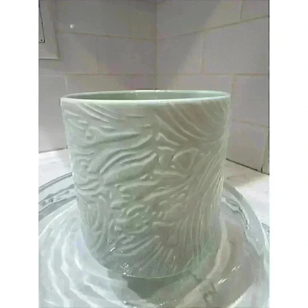 2022 Starbucks Light Green Mint Jade Leaf Marble Embossed Spring Limited 14 oz